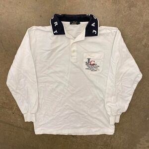 Vintage Jaguar Sport Rugby Polo Longsleeve 90s Shirt Size Large